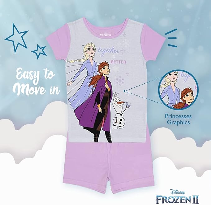 Disney Unisex Kids' 6-piece Snug-fit Cotton Matching Comfortable Pajama Set - Image 5