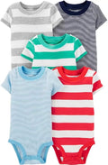 Carter's Baby Boys 5-Pack Original Short Sleeve Bodysuits by Carters