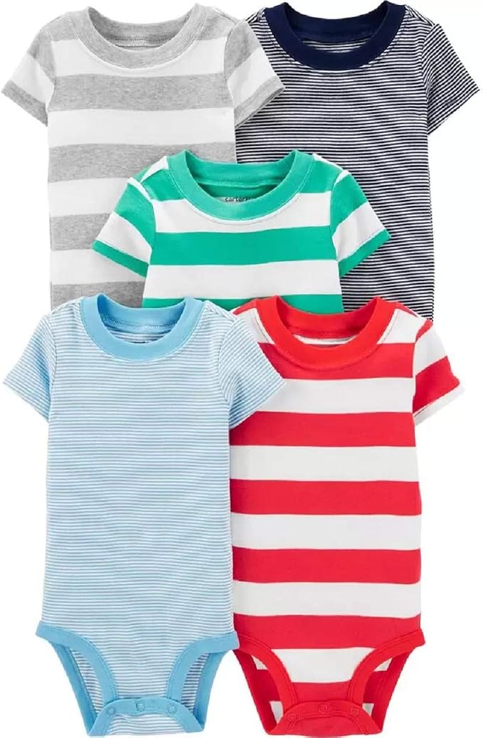 Carter's Baby Boys 5-Pack Original Short Sleeve Bodysuits by Carters