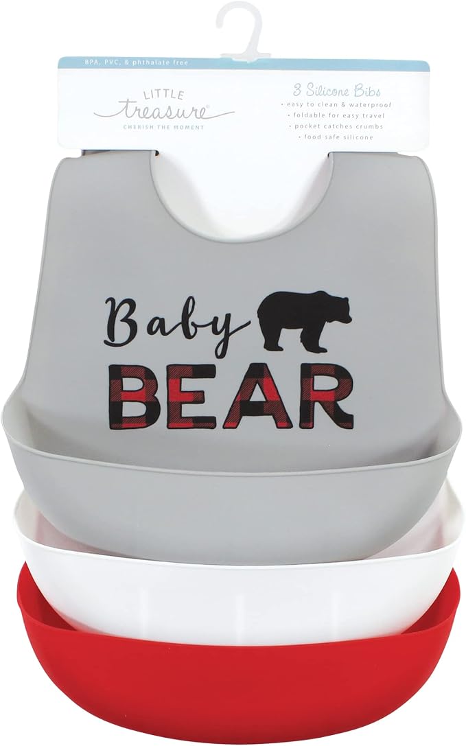 Little Treasure Unisex BabySilicone Bibs - Image 2