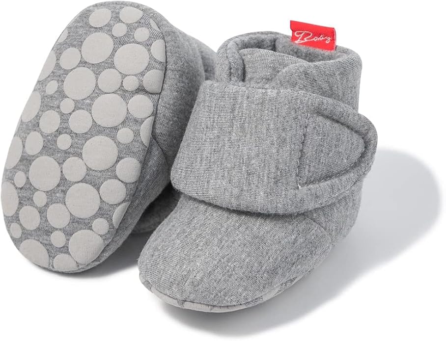 Sawimlgy Newborn Infant Baby Girl Boy Cotton Booties Stay On Sock Slippers Soft by Sawimlgy