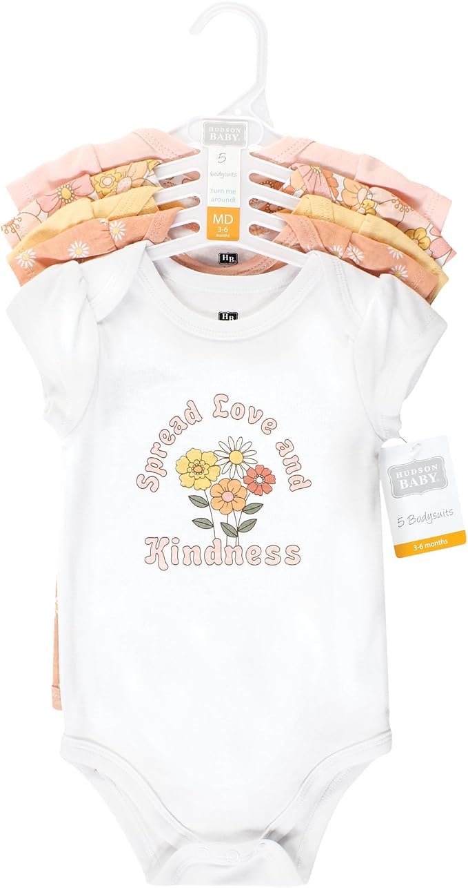 Hudson Baby Unisex Baby Cotton Bodysuits - Image 2