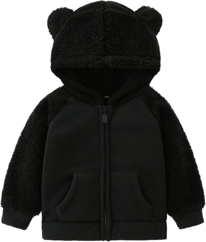 Toddler Winter Coats Baby Boys Girls Fuzzy Sherpa Fleece Jackets by YAGATA