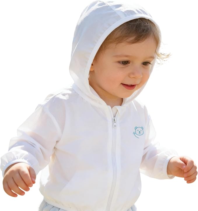 Baby Lightweight Sun-UV-Protection Hoodie Toddler Summer Sunscreen Jacket by OVOY