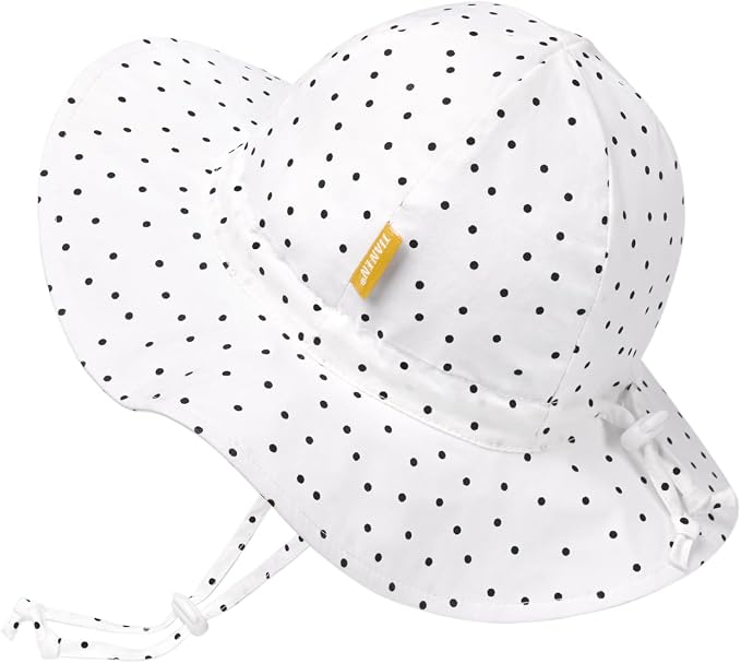 Baby Girl Sun Hat with UPF 50+ Outdoor Adjustable Toddler Beach Hat with Wide by DANMY