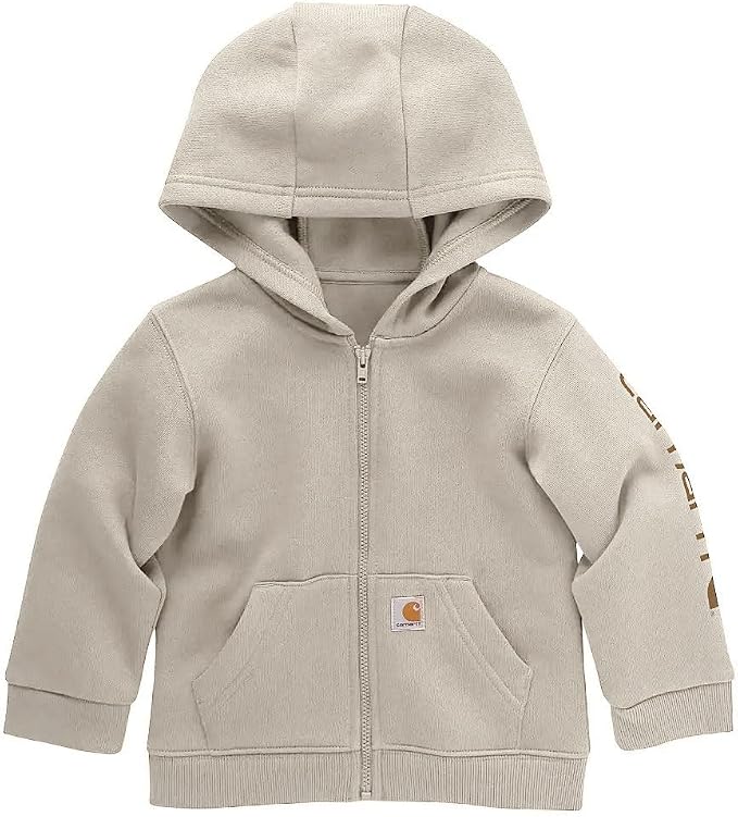 Carhartt Kid's CP8675 Long-Sleeve Full-Zip Logo Sweatshirt by Carhartt