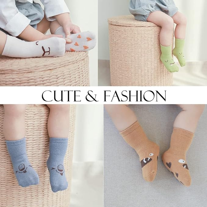Exegawe Toddler Non Slip Socks, Cute Baby Socks - Image 7