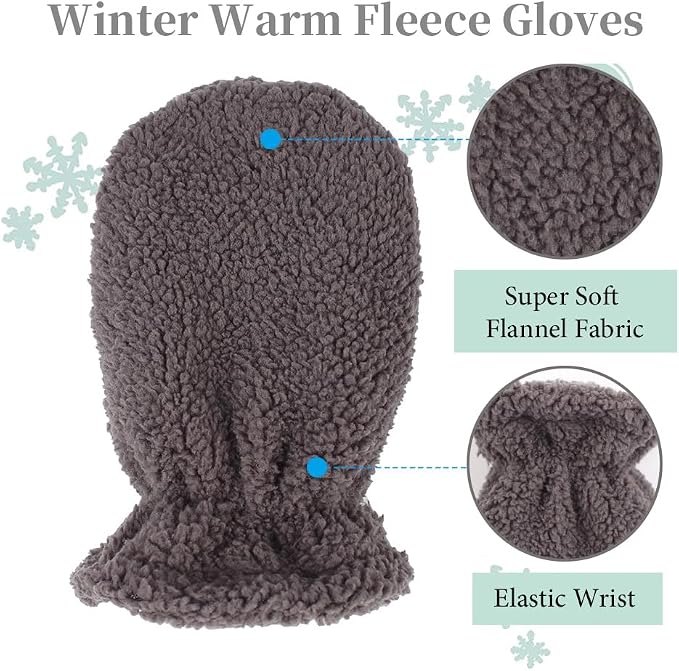 Zsedrut Baby Boys Winter Glove Warm Toddler Infant Girls Mittens Fleece Lined - Image 4