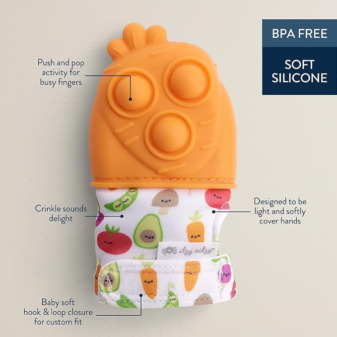 Itzy Ritzy Silicone Teething Mitt - Image 3