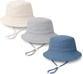 Baby Sun Hat Infant Toddler Summer Cotton Yarn Bucket Hat by DANMY
