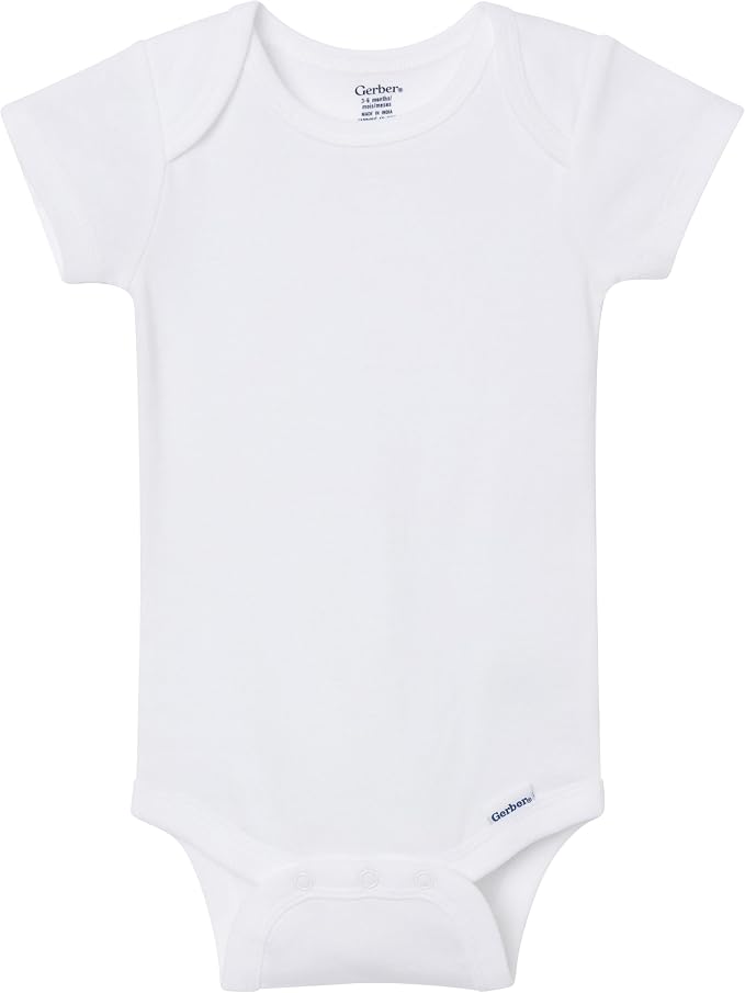 Gerber Baby Boys & Girls 5-Pack Solid Onesies Bodysuits - Image 3