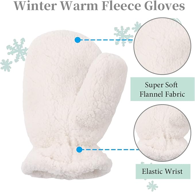 Zsedrut Baby Boys Winter Glove Warm Toddler Infant Girls Mittens Fleece Lined - Image 4