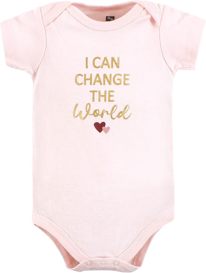 Hudson Baby Baby Girls' Cotton Bodysuits 7-pack - Image 8