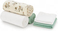 5 Pack Muslin Swaddle Blankets & Baby Burp Cloths, Soft & Breathable Cotton by RILIHO