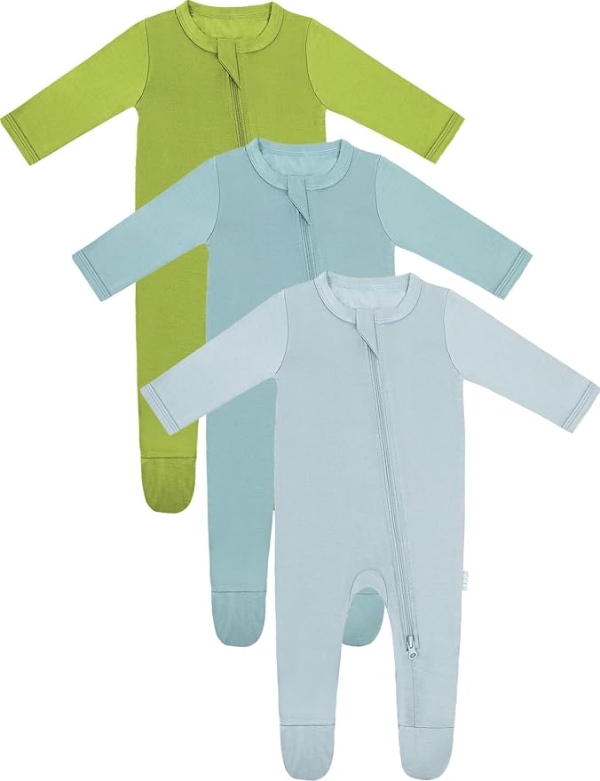 RRP Unisex Baby Footies Pajamas, Rayon Derived From Bamboo, Buttery Soft Sleep by Unknown