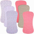 6 Pack Cotton Baby Burp Cloths Extra Absorbent Soft by Gelisite