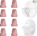 8PC Duckbill Valves for Momcozy M6/M5/V1/V1 Pro/V2/V2 Pro Breast Pump, Replace for Momcozy Pump Parts Valve,Breastfeeding Essentials, Not Original Parts, 8PC Red Valves