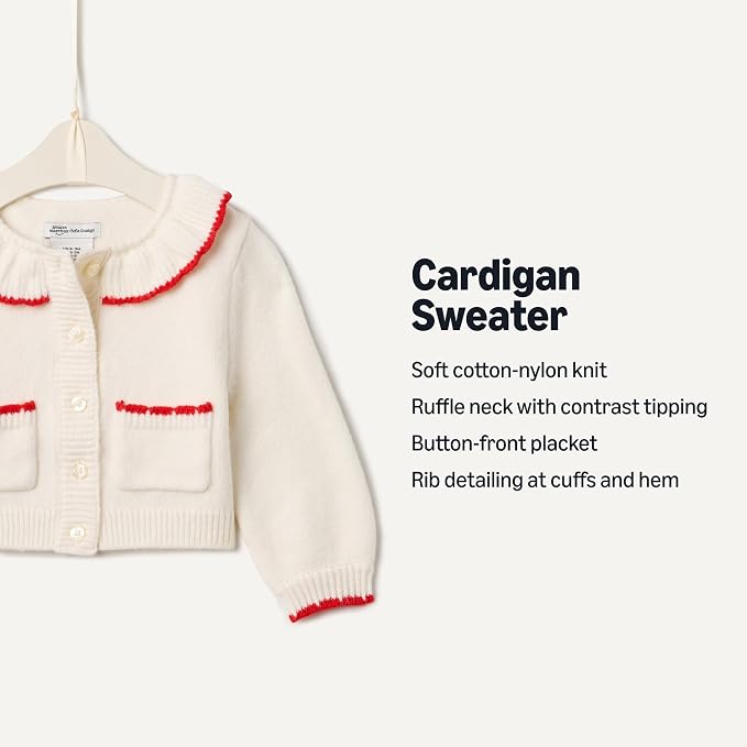 Amazon Essentials x Sofia Grainge Baby Girls' Cardigan Sweater - Image 3