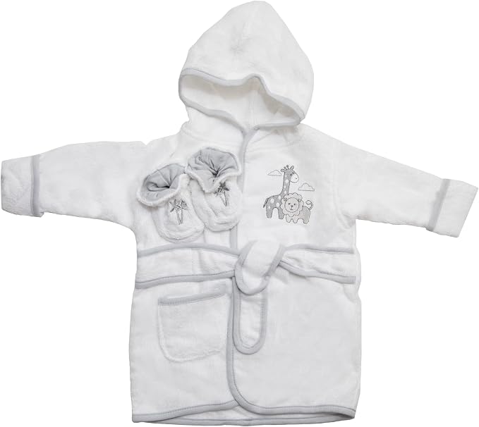 Spasilk 100% Cotton Hooded Terry Bathrobe by Spasilk