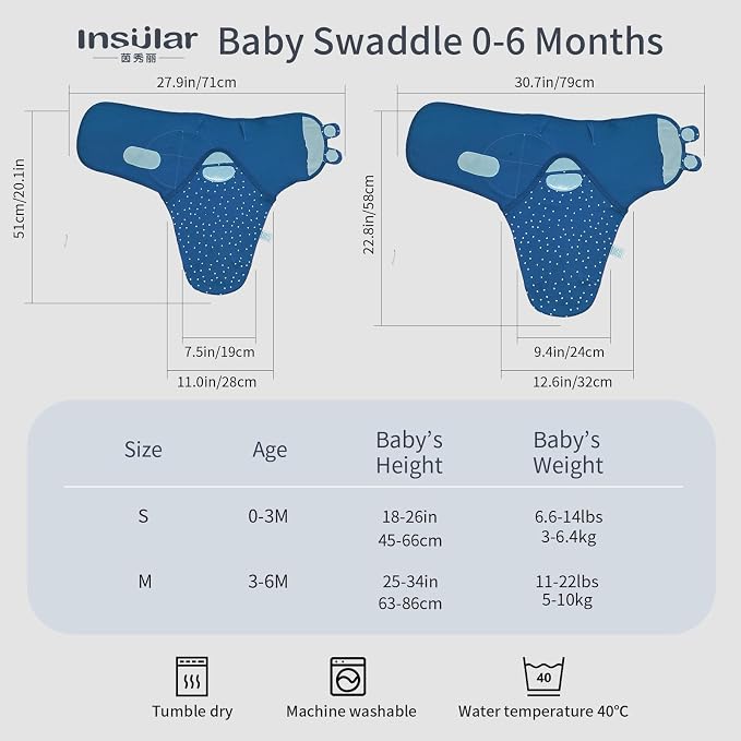 insular Baby Swaddle Wrap, Swaddle Blanket - Image 3