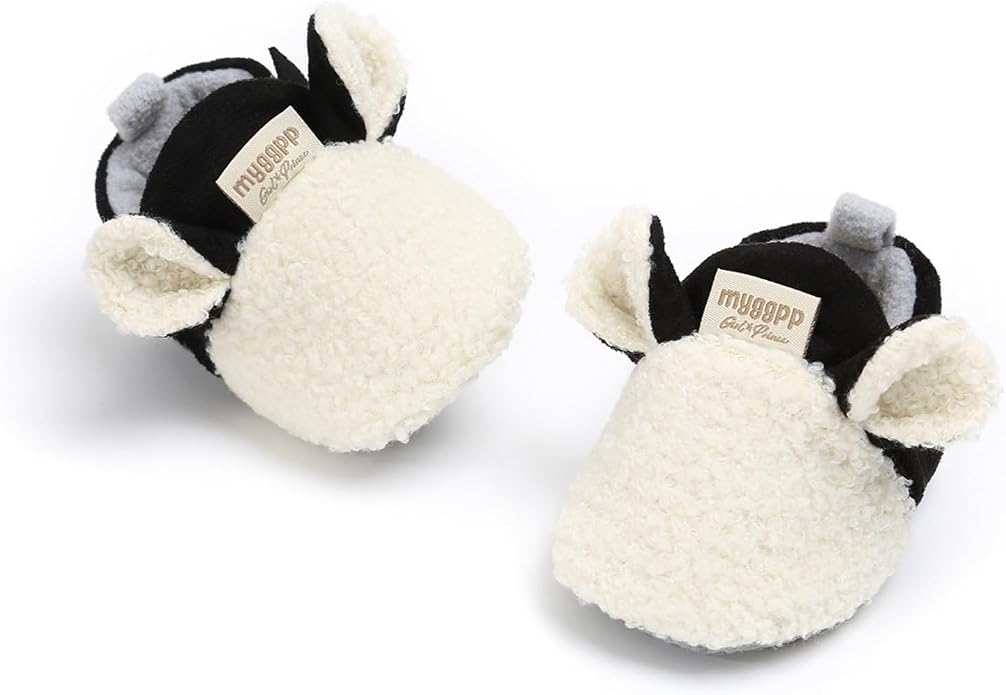 Baby Boys Girls Cotton Booties Non Skid Soft Sock Boots Infant Slippers Newborn - Image 4