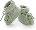 Baby Booties 100% Cotton Knitted Newborn First Cozy Warm Crib Shoes by Rebolly
