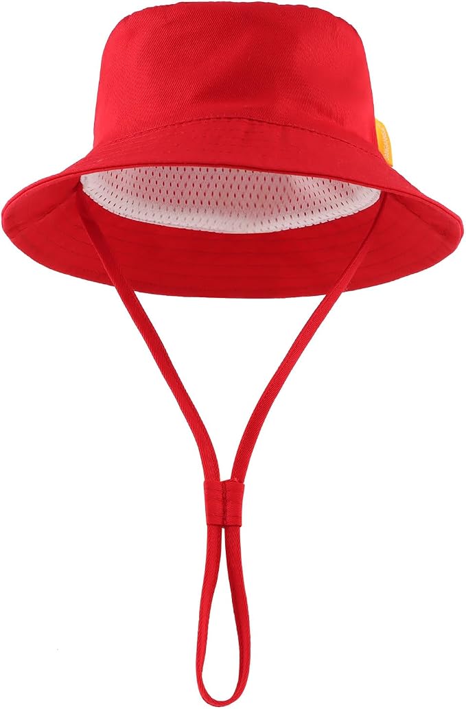 JANGANNSA Cotton Baby Sun Hat Infant Toddler Boys Girls Bucket Hats Summer Sun - Image 2