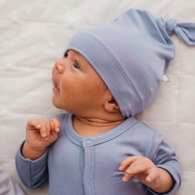 KYTE BABY Unisex Bamboo Rayon Baby Beanie Soft Knotted Cap - Image 3