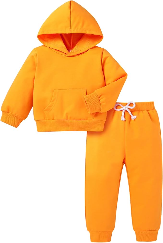 Happy Town Baby Fall Outfits for Girl Boy Long Sleeve Hoodie Top and Long by HappyTown