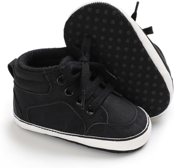 Baby Boys Girls Booties Fleece Anti-Slip Soft Sole Boots Toddler First Walker - Image 5