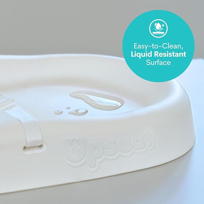 Upseat Baby Changing Pad, Non-Slip Grippy Design, Premium Cushioned Foam, Contoured for Comfort, Waterproof and Easy-to-Clean, Liquid-Resistant (Coconut)