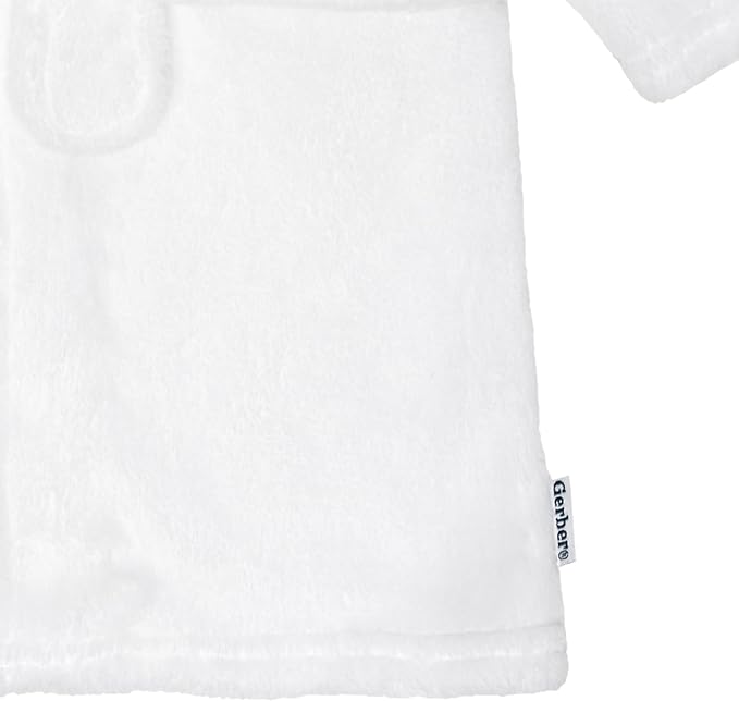 Gerber Baby Boys & Girls Plushy Soft Hooded Animal Character Bathrobe - Image 7
