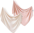 2 Pack Newborn Swaddle Blanket, Ultra Soft Stretchy Jersey Knit Extra Large by BUYNOW