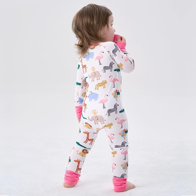 pureborn Baby Sleeper Viscose from Bamboo Zipper Footies 0-24 Months - Image 2