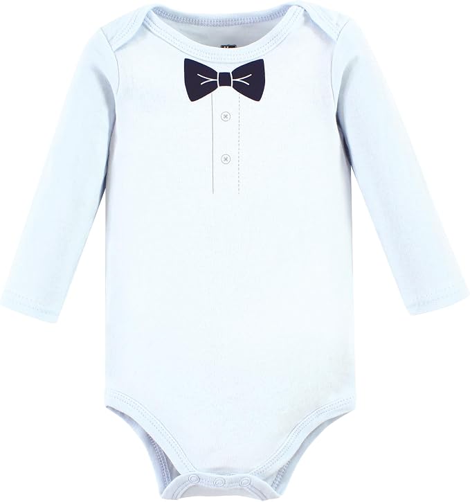Hudson Baby baby-boys Cotton Long-sleeve Bodysuits 5-pack - Image 4