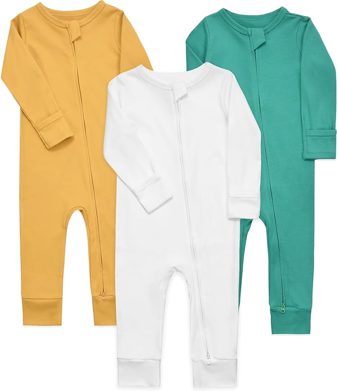 Aablexema Baby Cotton Footless Pajamas by Aablexema