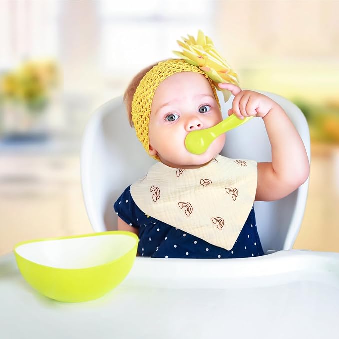 Accmor Muslin Baby Bibs, Soft Baby Bandana Drool Bibs - Image 5