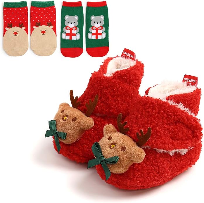 Ohwawadi Infant Baby Slippers Girls Boys Booties Warm Baby Socks Shoes Newborn by Ohwawadi