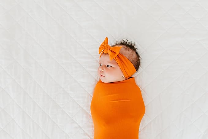Copper Pearl Swaddle Blankets for Newborns | Soft Stretchy Receiving Blankets - Image 9