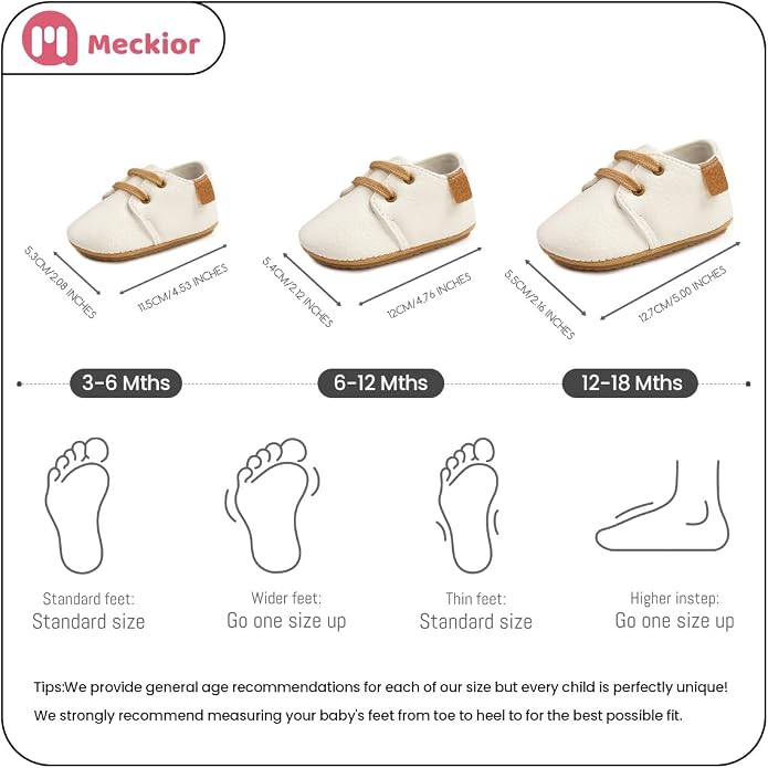 Meckior Baby Booties Newborn Infant Unisex Baby Girls Boys Velvet Rubber - Image 6