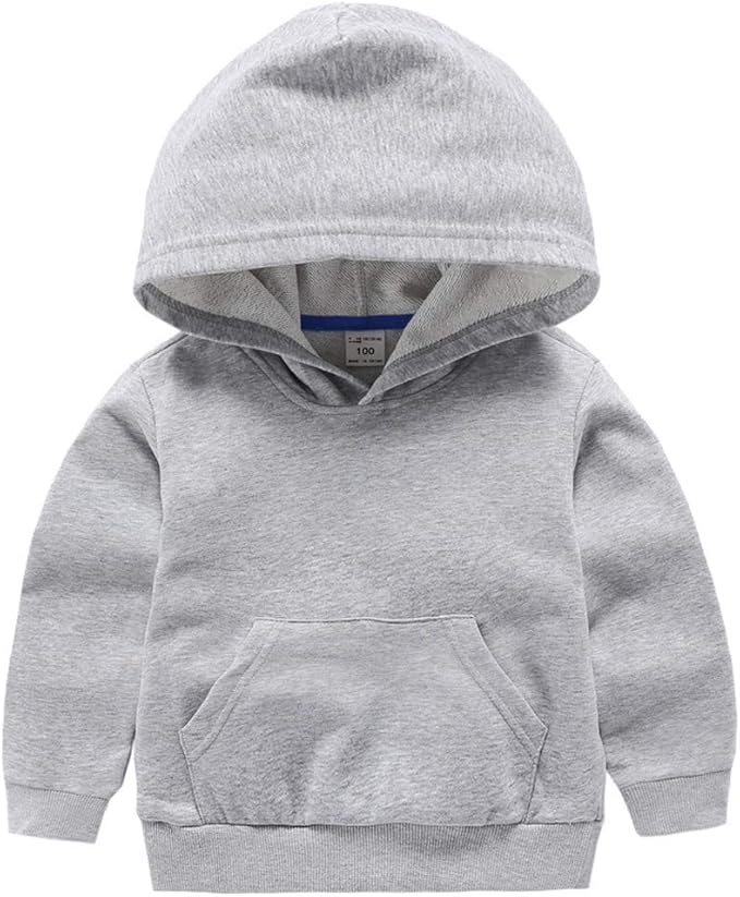 Ding-dong Baby Toddler Kid Boy Girl Solid Casual Pocket Hoodie Sweatershirt by Unknown