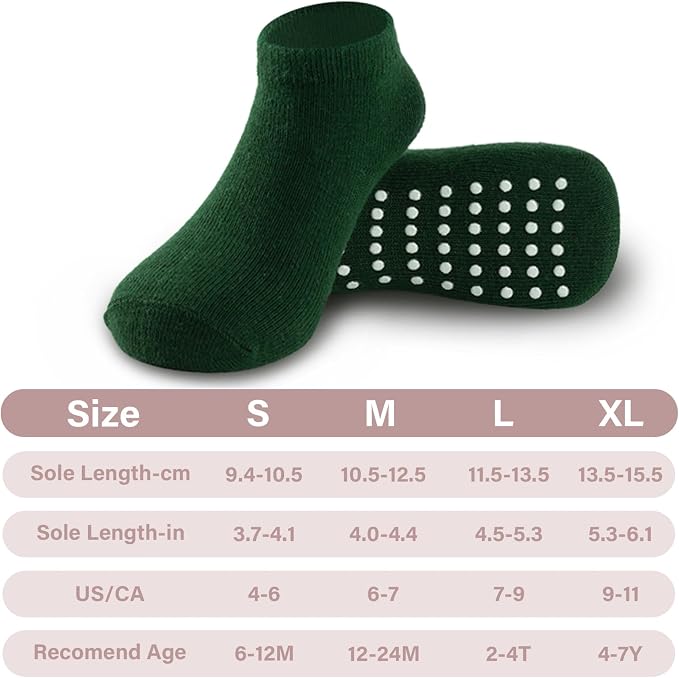 Baby Non-Slip Ankle Socks 12 Pack Soft Cotton - Image 4