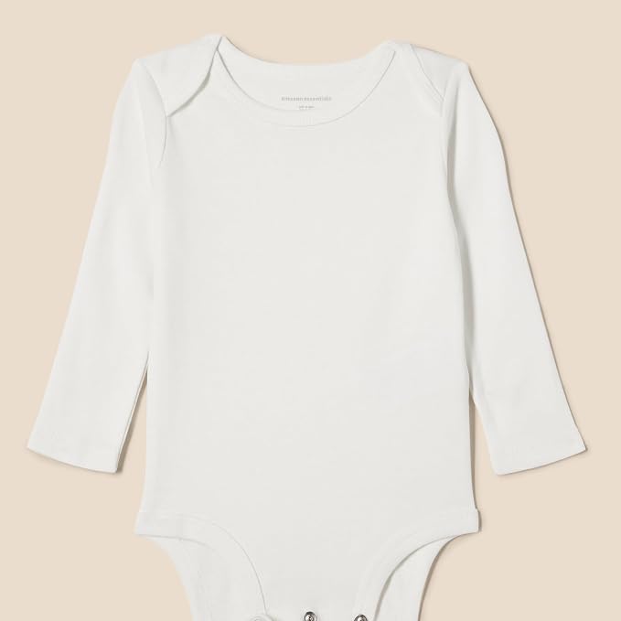 Amazon Essentials Unisex Babies' Long-Sleeve Cotton Bodysuits - Image 3