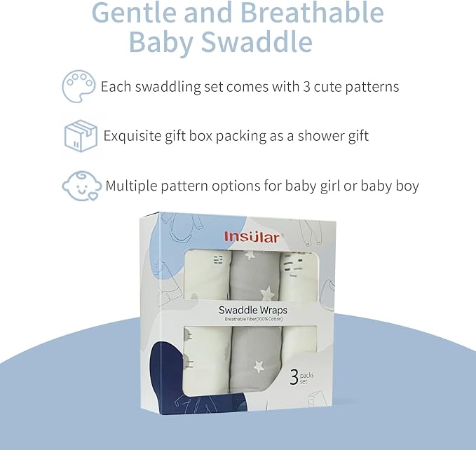 insular Baby Swaddle Wrap, Swaddle Blanket - Image 3