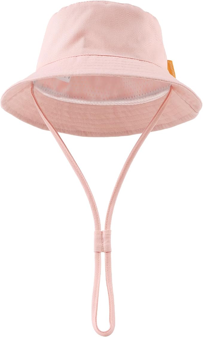 JANGANNSA Cotton Baby Sun Hat Infant Toddler Boys Girls Bucket Hats Summer Sun - Image 2
