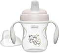 Chicco Semi-Soft Trainer with Bite-Resistant Spout and Spill-Free Lid 7oz. | Removable, Non-Slip Handles | Top-Rack Dishwasher Safe | Easy to Hold Ergonomic Indents | Grey | 6+ months