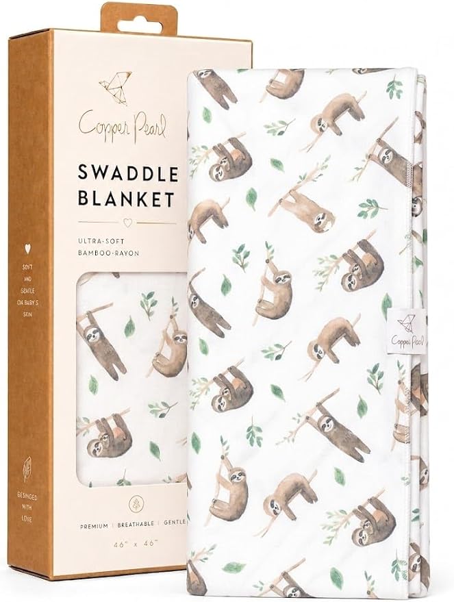 Copper Pearl Swaddle Blankets for Newborns | Soft Stretchy Receiving Blankets by CopperPearl