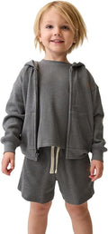 GAP Baby Boys' Icon Waffle Full Zip Hoodie by GAP