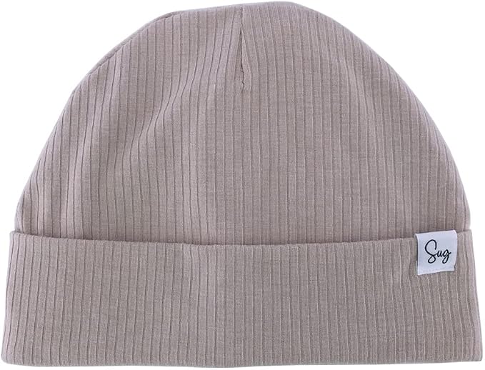 Jersey Beanie Hat for Newborn Baby Boys Girls Silky Satin Lined Hats Bonnet by Sugarmelon
