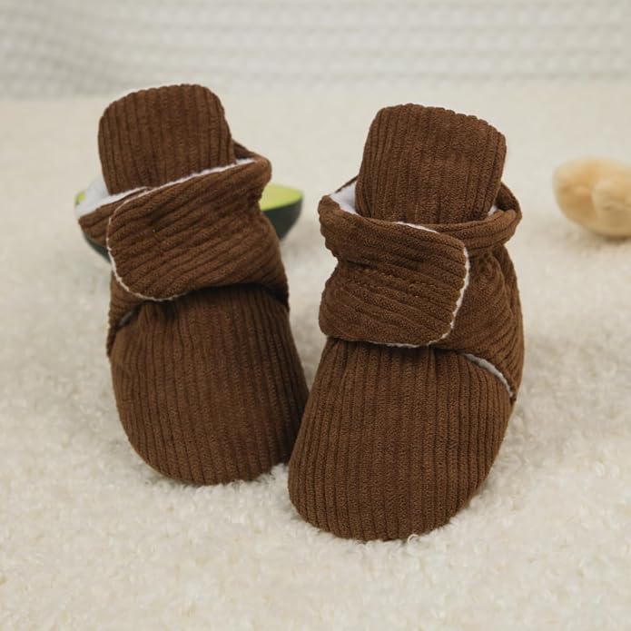 Sawimlgy Newborn Infant Baby Girl Boy Cotton Booties Stay On Sock Slippers Soft - Image 4